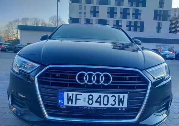 Audi A3 cena 75000 przebieg: 82000, rok produkcji 2017 z Warszawa małe 191